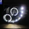 Black CCFL Angel-Eyes DRL LED Projector Head Lights Headlight for 11-14 TOYOTA HIACE-5337