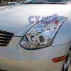 Clear LED DRL Angel Eyes Projector Head Lights NISSAN INFINITI G35 V35 350GT Coupe 2D-5526