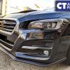 STI Style Front Bumper Lip Spoiler for 14-17 Subaru LEVORG STI Matte Black -10574