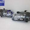 JDM Black Headlights Black Corner lights Singal light for 92-97 Honda CRX Del Sol VtiR-5585