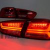 Clear RED Full LED Tail Lights DYNAMIC for MITSUBISHI LANCER CJ 07-17 VRX EVO X-5833