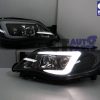 LED 3D DRL Projector Head Lights for 08-13 Subaru Impreza WRX 08-13 HALOGEN TYPE -5907