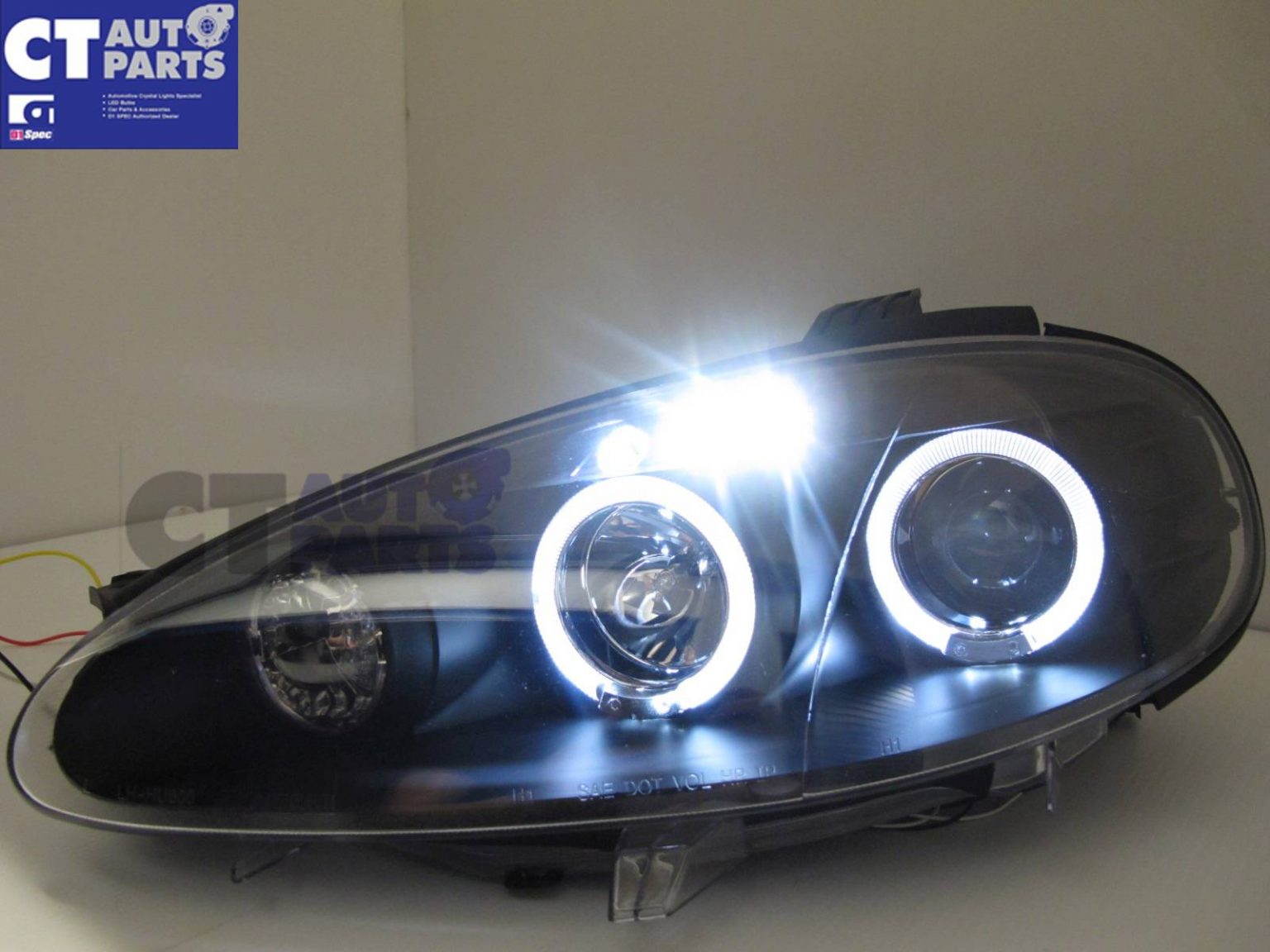 JDM Black LED Angel Eyes Projector Head Lights for 0105 MAZDA MX5 NB MX 5 CT AutoParts