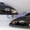 Black LED DRL Projector Headlights for 04-08 Ford FOCUS XR5 ZETEC-6186