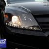 Black LED DRL Angle Eye Projector Headlight for 04-09 Holden Astra H -6179
