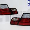 CLEAR RED LED Light Bar Tail Lights BMW E46 98-02 COUPE 2DOOR 330CI 328CI 320CI 318CI-0