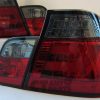 LED Light Bar Tail Lights BMW E46 98-01 4D Sedan 318i 320i 323i 330i Smoked Red-6100