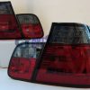 LED Light Bar Tail Lights BMW E46 98-01 4D Sedan 318i 320i 323i 330i Smoked Red-6095