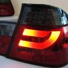 LED Light Bar Tail Lights BMW E46 98-01 4D Sedan 318i 320i 323i 330i Smoked Red-6094