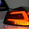 Black Full LED Tail lights Dynamic Indicator for 14-19 Subaru WRX STI VA-6260