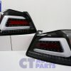Black Full LED Tail lights Dynamic Indicator for 14-19 Subaru WRX STI VA-6261
