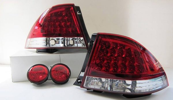 Clear Red LED Tail Lights & LED Fog Lights for 99-05 Lexus IS200 IS300 Toyota Altezza taillights
