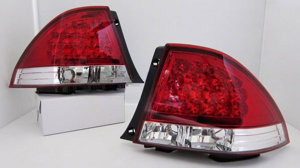 Clear Red LED Tail Lights for 99-05 Lexus IS200 IS300 Toyota Altezza taillights