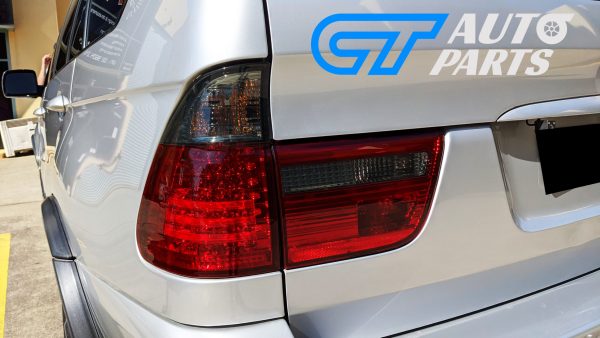 Smoked Red LED Tail Lights for 98-02 BMW X5 E53 SUV Taillights