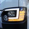 LED DRL Looks Sequential Indicators Projector Headlights for Toyota Hiace 14-17-8085