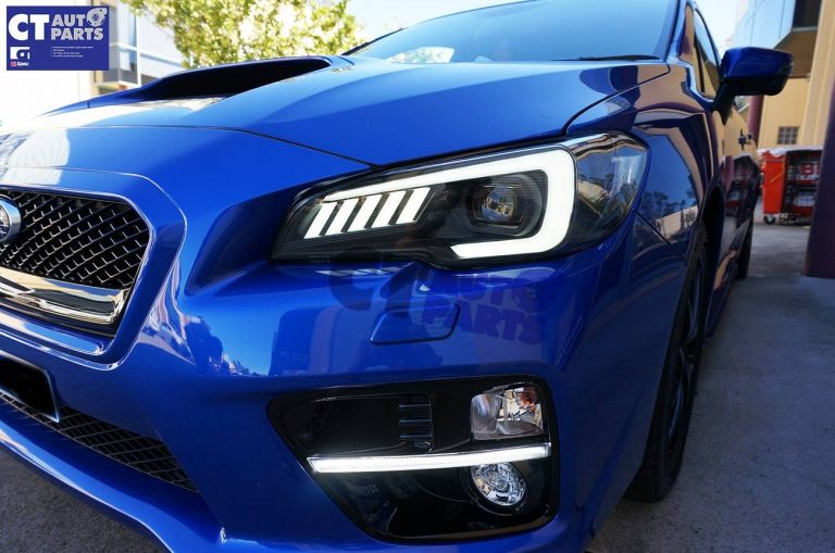 COPLUS LED DRL Dynamic Blinker Headlight for 14-17 SUBARU WRX STI