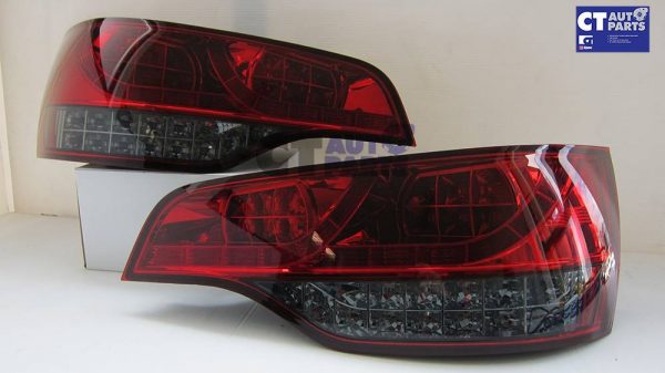 Red Smoked LED Tail Lights AUDI Q7 05-10 Taillight RS QUATTRO FSi TDI-0