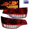 Red Smoked LED Tail Lights AUDI Q7 05-10 Taillight RS QUATTRO FSi TDI-6724