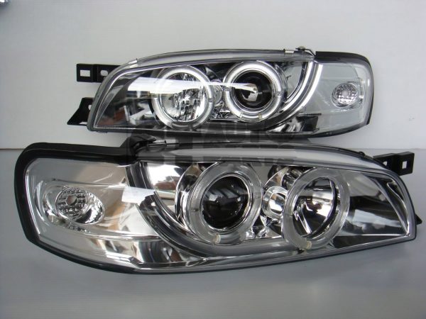 Clear CCFL DRL Projector Headlights for 92-00 Subaru Impreza WRX STI GC Head lights