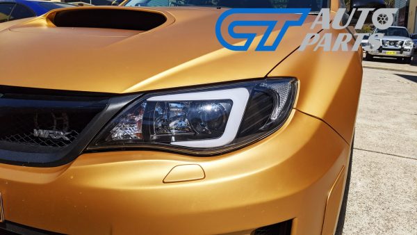 LED 3D DRL Projector Headlights for 08-13 Subaru Impreza WRX Head lights - HID Type