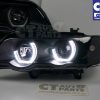 BMW X5 1999-2003 E53 3D LED Halo Projector Headlights - Black-7022