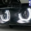 BMW X5 1999-2003 E53 3D LED Halo Projector Headlights - Black-7020