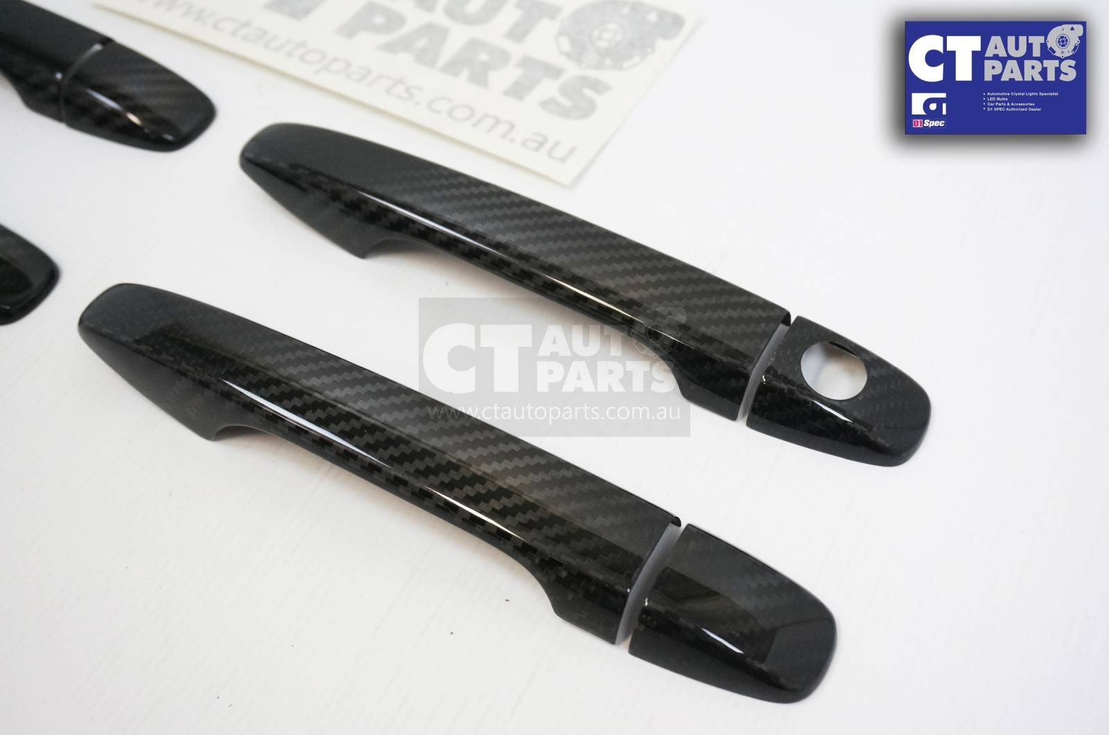 DRY CARBON Door Handle Cover 8pcs for 2015+ SUBARU WRX STI CT AutoParts