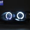 Black CCFL Angeleyes Projector HeadLights for 02-05 BMW 3-SERIES E46 4D 318i 320i 330i -6939