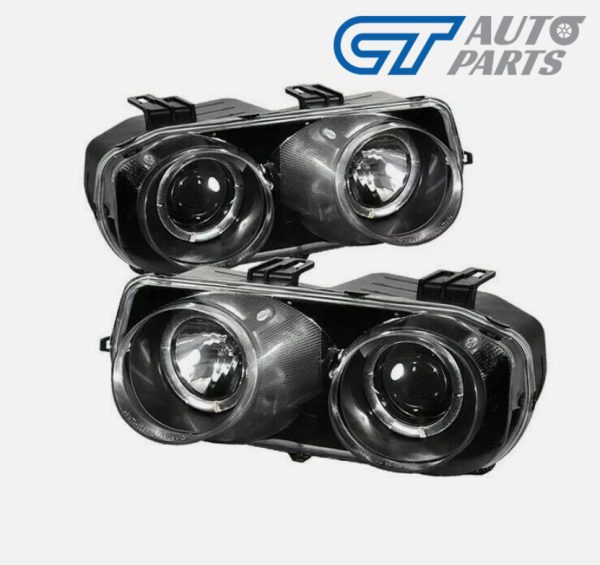 BLACK CCFL Halo Projector Headlights for 94-97 Honda Integra DC2 DC4 VTIR TYPE R Head lights