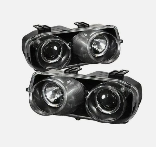 BLACK CCFL Halo Projector Headlights for 98-01 Honda Integra DC2 DC4 VTIR TYPE R Head lights