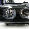 Black 3D LED DRL Angel-Eyes Projector Head Lights for BMW 3-Series E91 E90 05-08 Sedan -7083