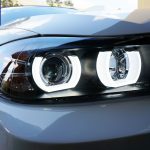Black 3D LED DRL Angel-Eyes Projector Head Lights for BMW 3-Series E91 E90 05-08 Sedan -8775