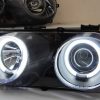 BLACK LED Halo Projector Headlight for 98-00 HONDA Integra DC2 VTIR TYPE R -7196