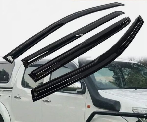Tape-on Window Visor / Weather Shield for 2005-2015 Toyota Hilux Dual Cab Ute pick up