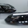 Black LED DRL Projector Head Lights for 12-15 Ford Focus LW -0