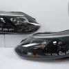Black LED DRL Projector Head Lights for 12-15 Ford Focus LW -7332