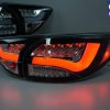 Black 3D LED Stripe Bar LED Blinker Tail lights for 12-15 Mazda CX-5 KE-7858