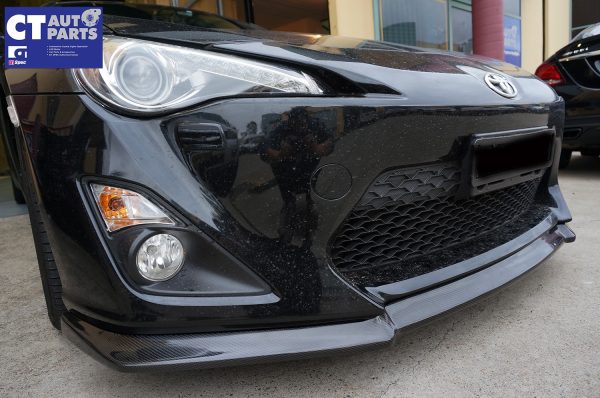 Charge Speed Bottomline Style Carbon Front Lip for 12-16 Toyota 86 GT GTS -0