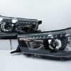 Black LED DRL Projector Head Lights Sequential Blinker for 15+ TOYOTA HILUX REVO -0