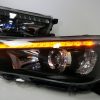 Black LED DRL Projector Head Lights Sequential Blinker for 15+ TOYOTA HILUX REVO -8061
