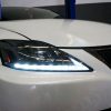 Lexus IS250 IS350 ISF Black LED DRL Day-Time Projector Head Lights Headlight Dynamic Indicator -8736