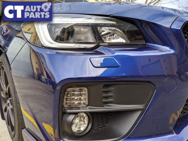Front Smoked LED Signal Indicator Lights for 14-17 Subaru WRX STI LEVORG-0