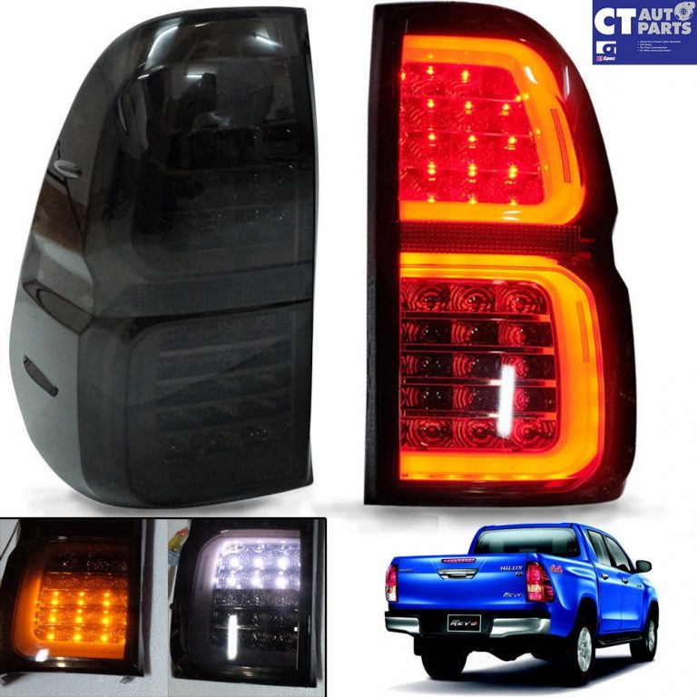 Smoked Full LED Tail Lights for TOYOTA HILUX 2015-2018 SR5 VIGO REVO