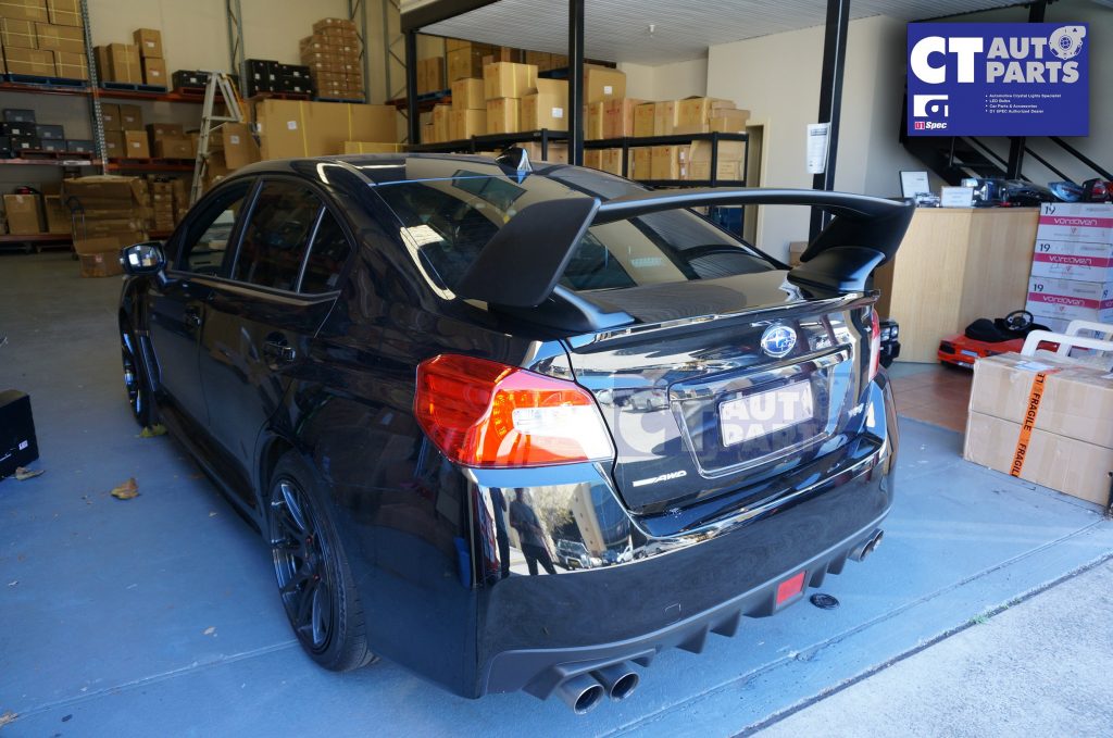 STI Style Spoiler Wing 3PCs ABS Subaru WRX STI 2015 MY15-MY18 (Unpainted)-8227
