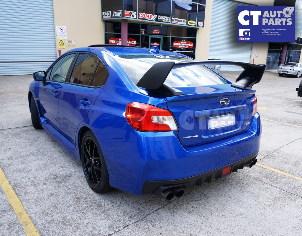 STI Style Spoiler Wing 3PCs ABS Subaru WRX STI 2015 MY15-MY18 (Unpainted)-8229
