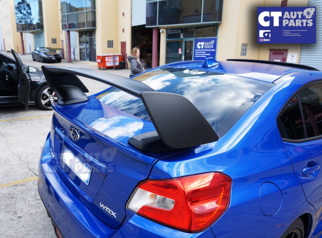 STI Style Spoiler Wing 3PCs ABS Subaru WRX STI 2015 MY15-MY18 (Unpainted)-8230