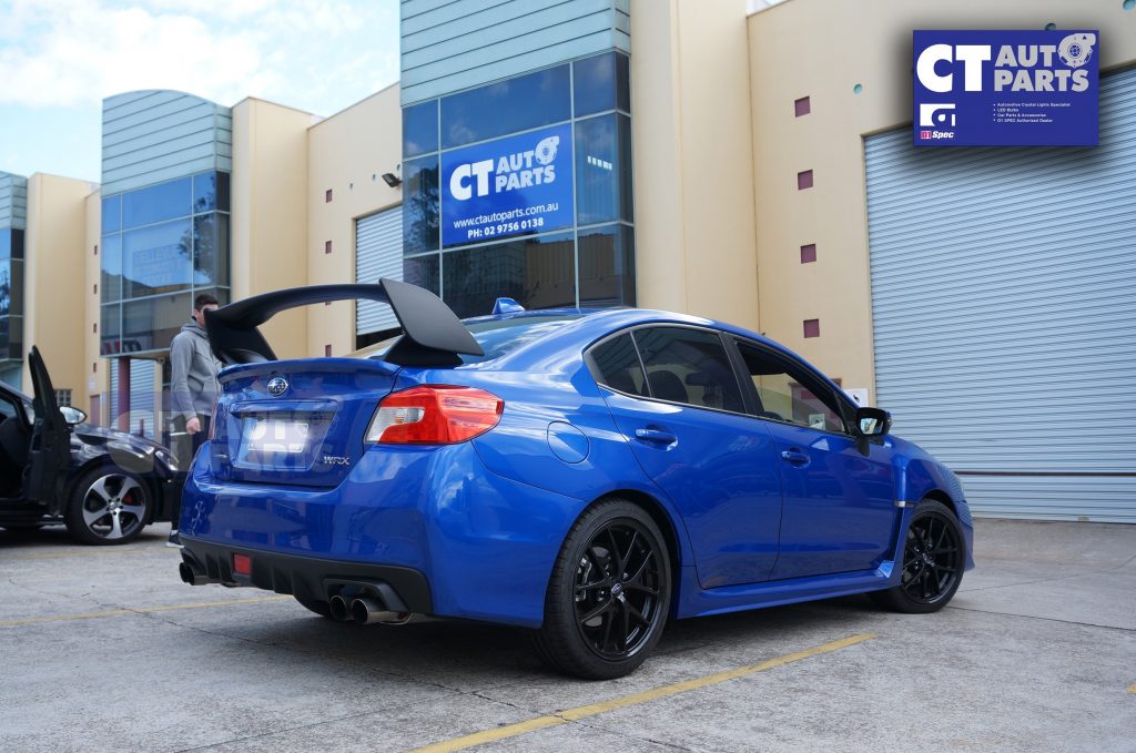 STI Style Spoiler Wing 3PCs ABS Subaru WRX STI 2015 MY15-MY18 (Unpainted)-8236