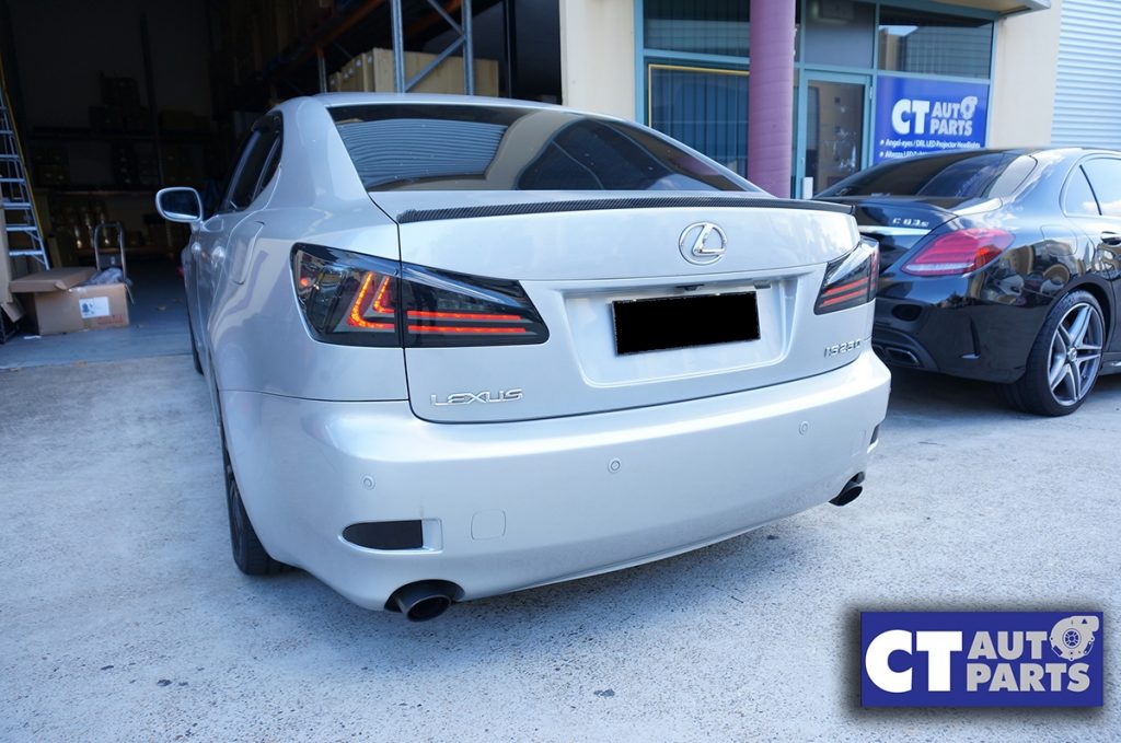 Smoke Black LED Light Bar Tail Lights for Lexus ISF IS250 IS350 Taillight 05-13-8269