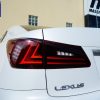 Clear Red LED Light Bar Tail Lights for Lexus ISF IS250 IS350 Taillight 05-13-8420