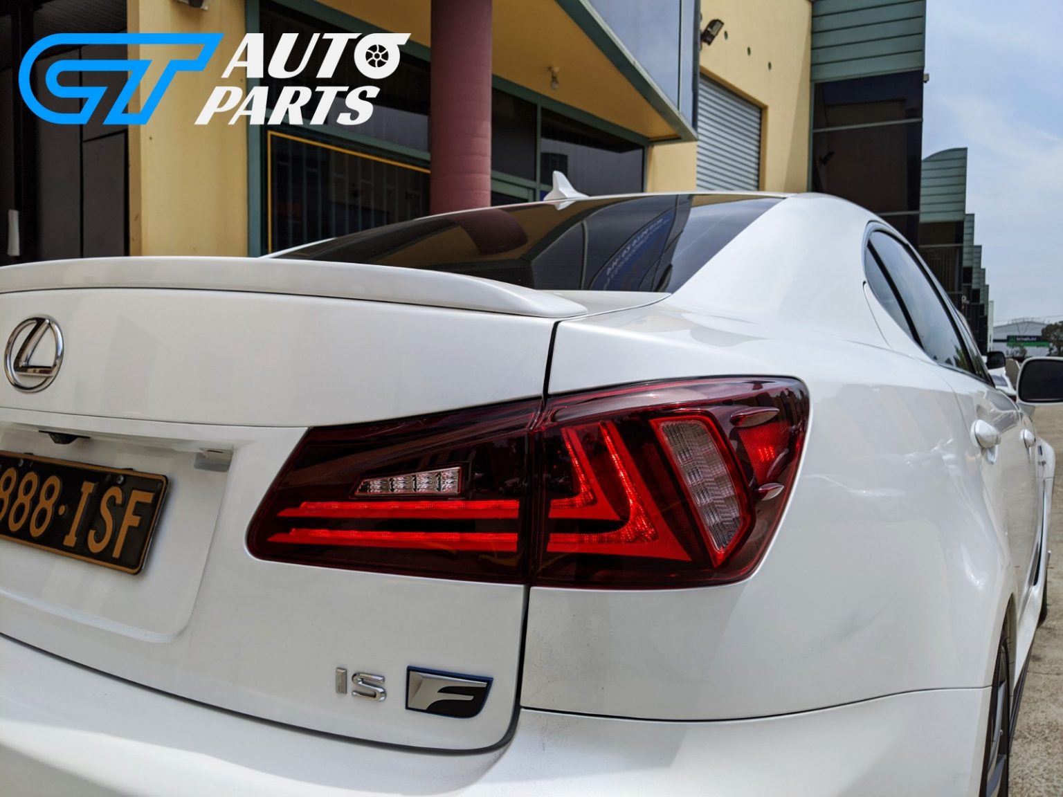 Clear Red LED Light Bar Tail Lights for Lexus ISF IS250 IS350 Taillight